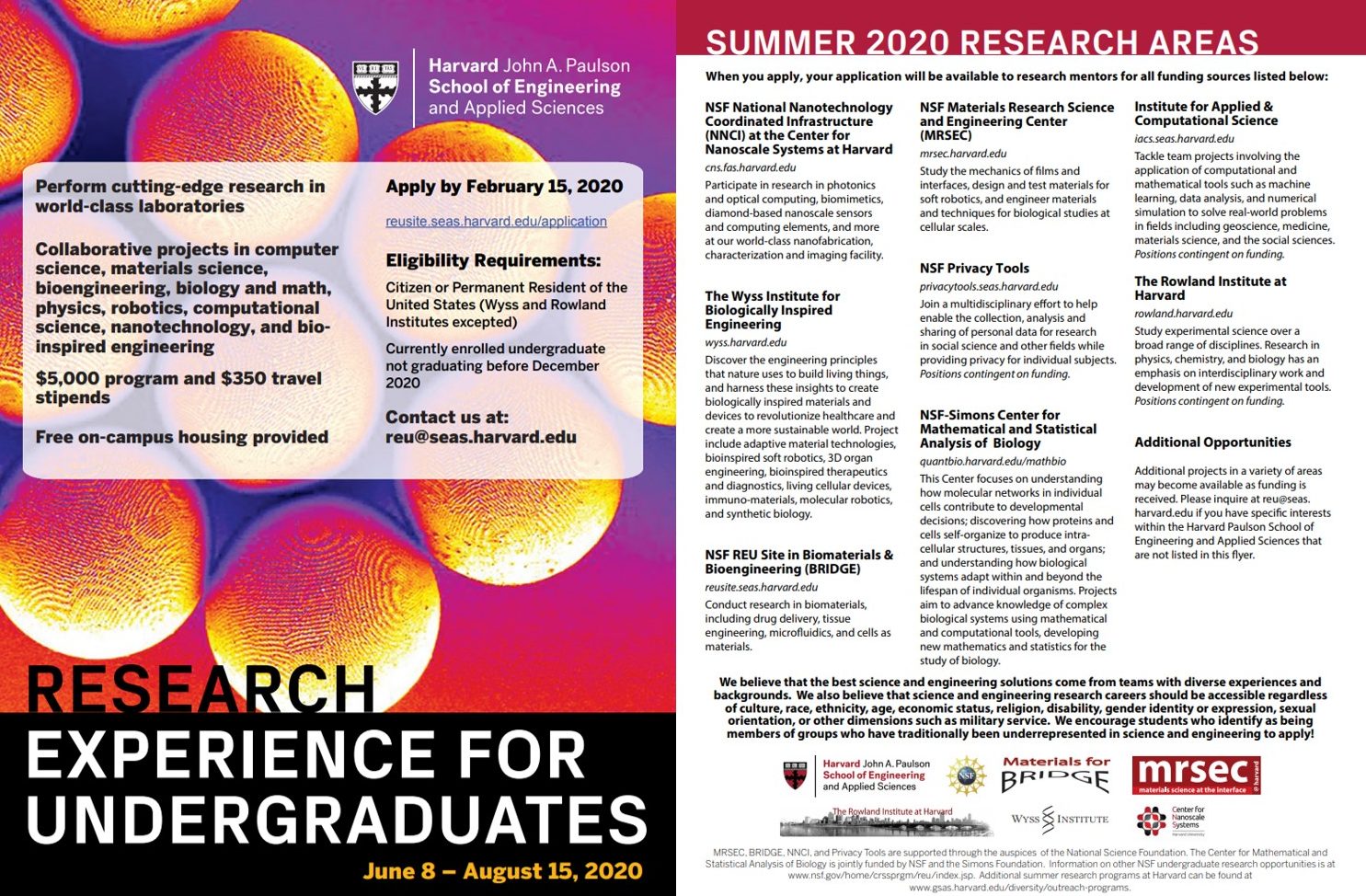 undergraduate research opportunities harvard